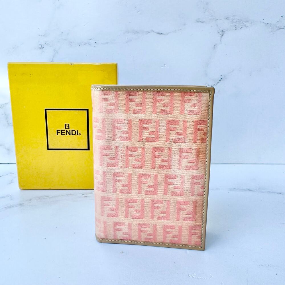 Fendi Zucchino Vinyl Coated Bifold Wallet